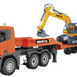 RC-Pro HUINA 1:24 Scale R/C Platform Trailer & Excavator Combo (Model 1319)