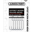 BKK Armor-Point Offset Worm Round Bend Hooks