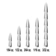 Xzone Tungsten Pagoda Nail Sinker