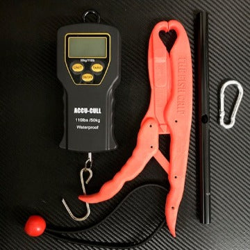 Báscula digital impermeable Accu-Cull con agarre Mega Fish