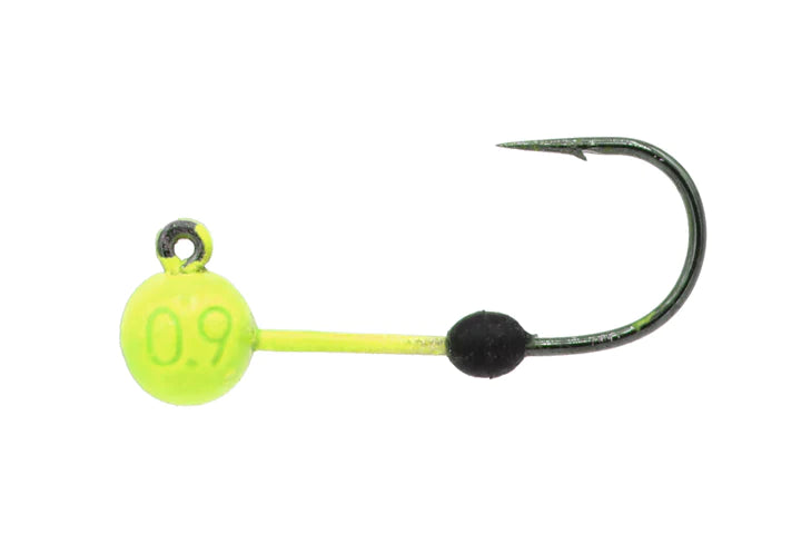 Euro Tackle Micro Finesse Soft Lock Tungsten Jig Head CHARTREUSE / 1/32 OZ