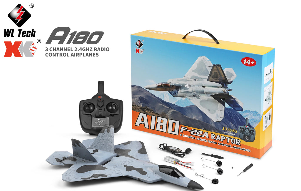 RC-Pro XK A180-F-22A Raptor Jet – Proadvantage.ca