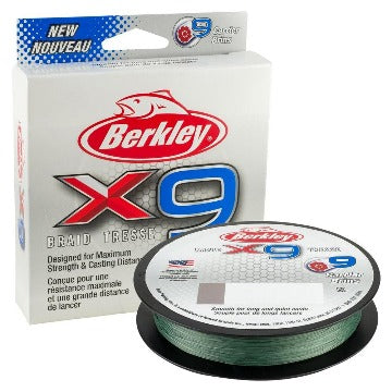 BERKLEY - X9 BRAID 8 LB / LOW-VIS GREEN