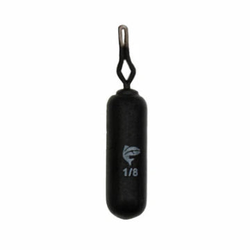 Freedom Tackle Matte Black Tungsten Drop Shot Weights - Cylinder