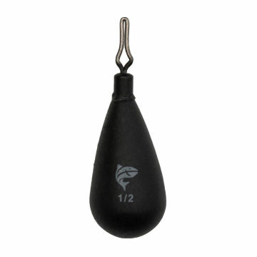 Freedom Tackle Tungsten Tear Drop Shot Weight Matte Black