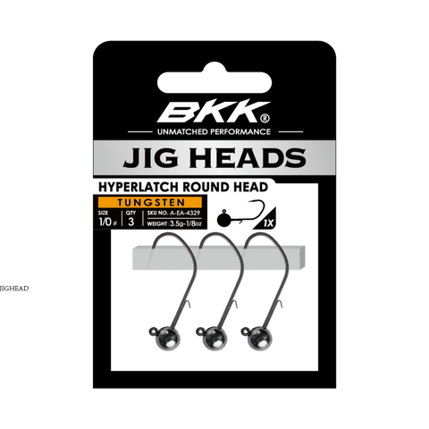 BKK Tungsten Hyperlatch Round Jig Head