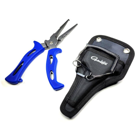 Gamakatsu 9-inch Fishing Pliers 45 Degree Stainless