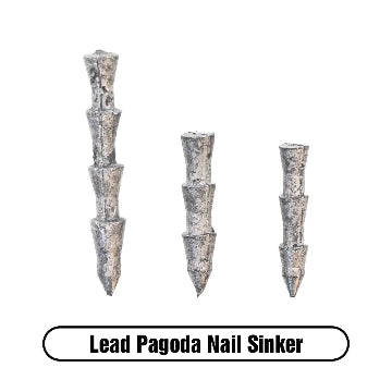 XZONE Lead Pagoda Nail Sinker