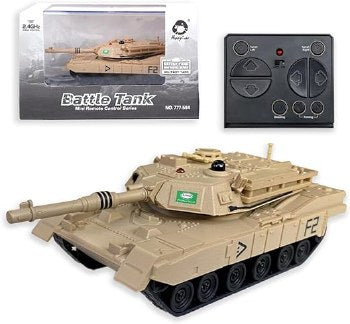 1/64 RC TANK - 2.4G MINI R/C BATTLE TANK 777-584