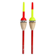 Eagle Claw Balsa Style Spring Float 2pk (Red&Chartreuse)