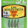 Ryugi DS Ringed Delta Tungsten Drop Shot Sinker