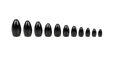Plombs Tungstène Non Peints Bullet Weights – 3/16 Oz (5,3 G) – Lot De 10