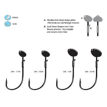 Cabezal de plantilla Gamakatsu G Finesse Tricky Head