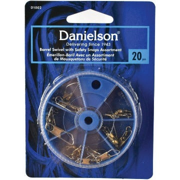 Danielson Barrel Swivel with Safety Snap Assortment –