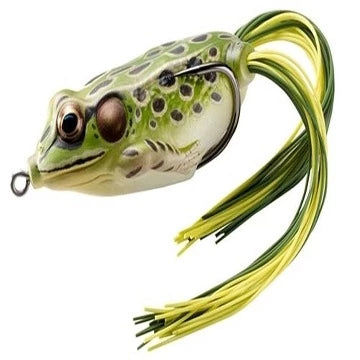 LIVE TARGET FGH45T501 Koppers Floating Frog Hollow Body Lure, 1-3/4-Inch, Yellow/Black