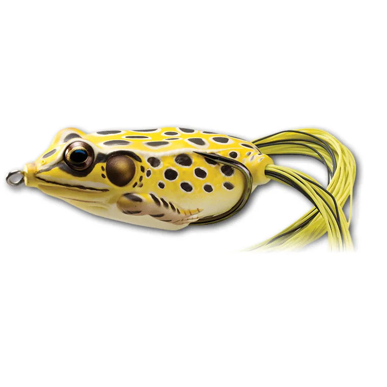 LIVE TARGET FGH45T501 Koppers Floating Frog Hollow Body Lure, 1-3/4-Inch, Yellow/Black