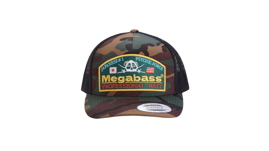 Megabass Snap Back Hats Psychic Snapback Black/Green