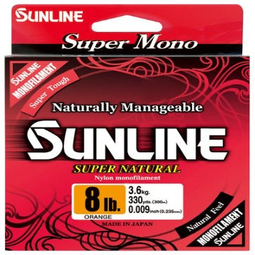 Sunline Super Natural Monofilament fishing line 3300 Yard Spools
